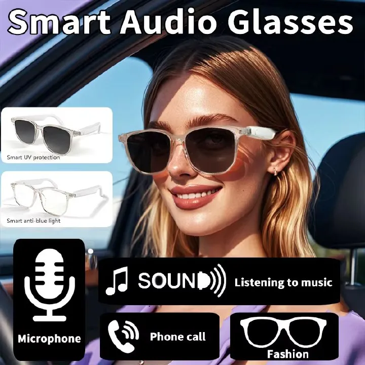 New smart bluetooth glasses wireless listen to music answer the phone open audio glasses men and women fashion single product
