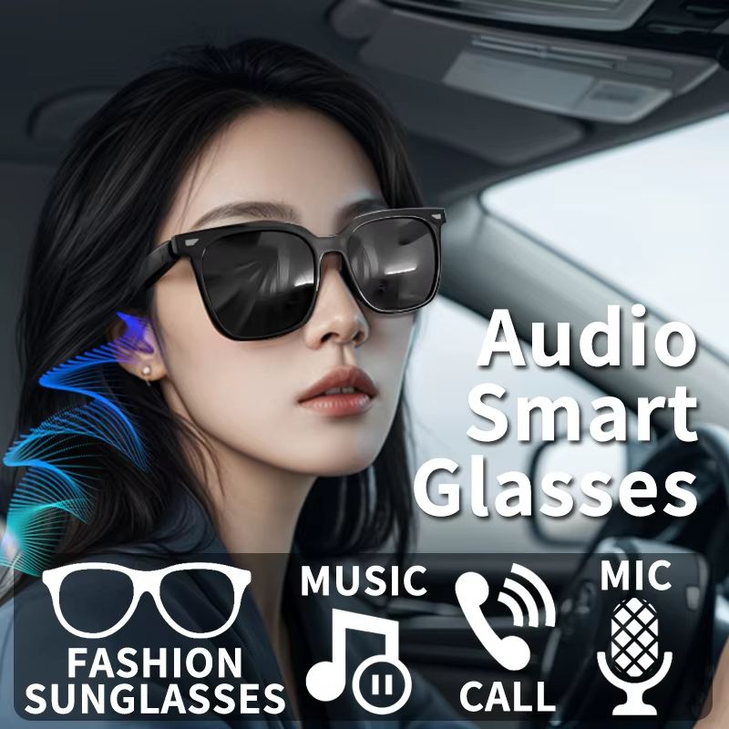 New smart bluetooth audio glasses to listen to music HD call anti-ultraviolet polarized lenses wear comfortable sunglasses