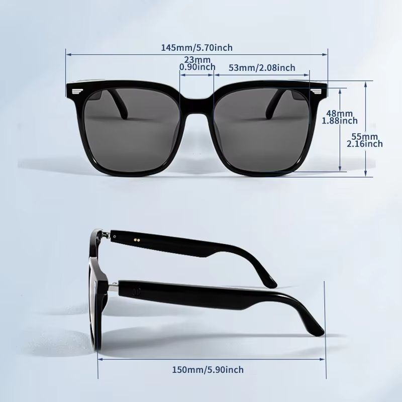 New smart bluetooth audio glasses to listen to music HD call anti-ultraviolet polarized lenses wear comfortable sunglasses