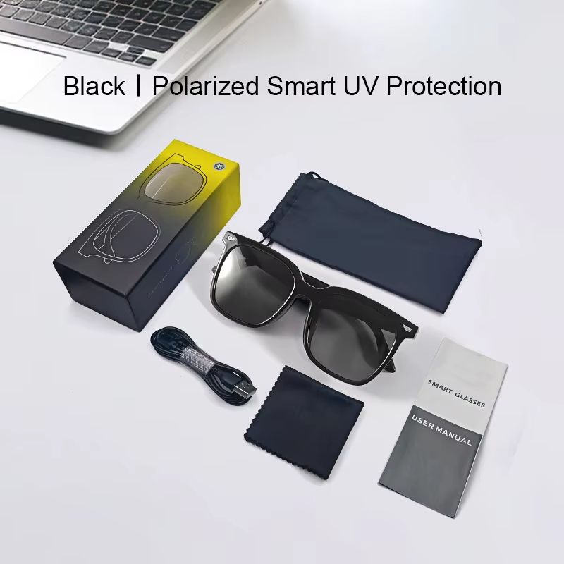 New smart bluetooth audio glasses to listen to music HD call anti-ultraviolet polarized lenses wear comfortable sunglasses