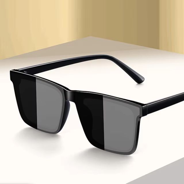 Sunglasses for men's driving, UV resistant sunglasses, concave classic retro glasses, women's long frame sunglasses, UV400