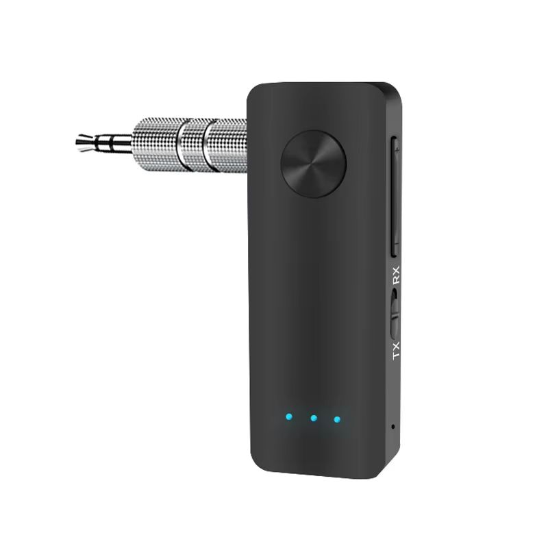 2 in1 Bluetooth 5.3 Transmitter Receiver Adapter 3.5mm AUX Jacks for Car Speakers Audio Music Receiver Handsfree Headset