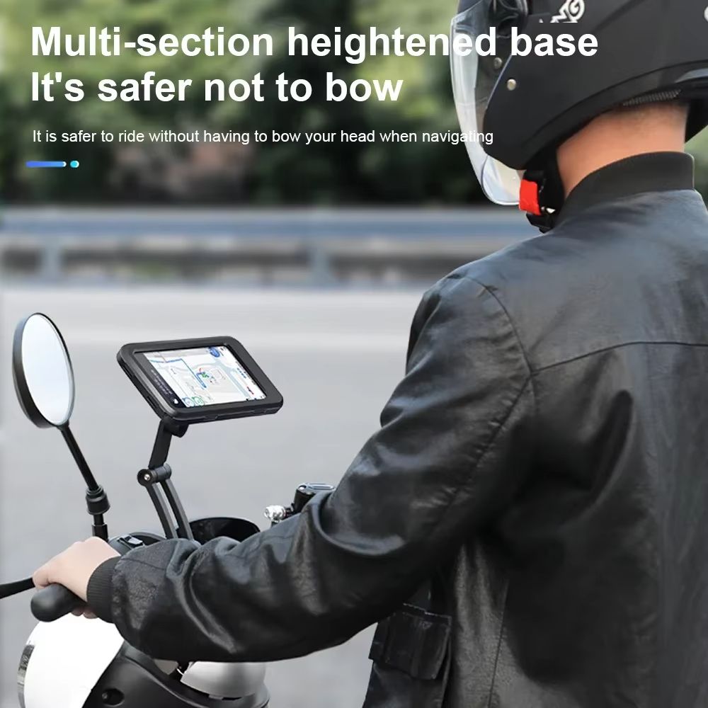 Adjustable Waterproof Bicycle Mobile Phone Holder Mount Universal Bike Motorcycle Handlebar Cell Phone Support Mount Bracket Box