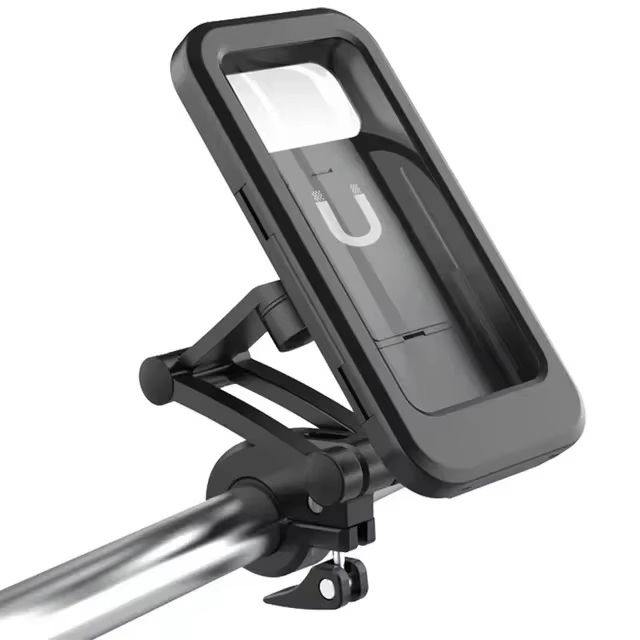 Adjustable Waterproof Bicycle Mobile Phone Holder Mount Universal Bike Motorcycle Handlebar Cell Phone Support Mount Bracket Box