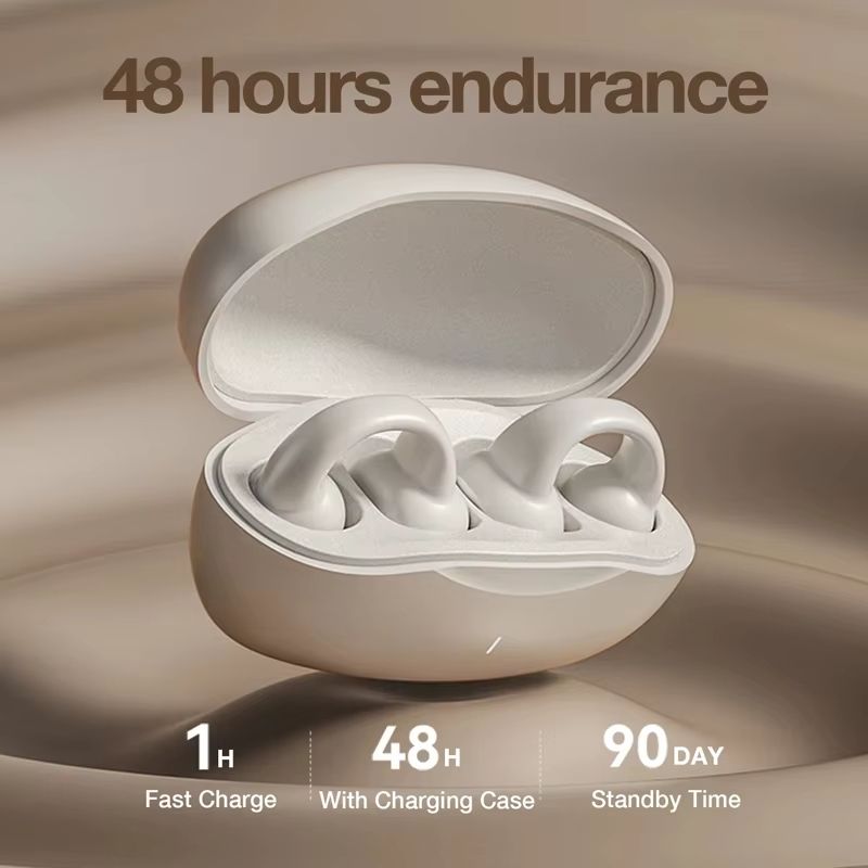 Earring Wireless Earbuds Bluetooth 5.3 Earphone Open Ear Headphones Air Conduction for Sport Running Painless Wearing Headset