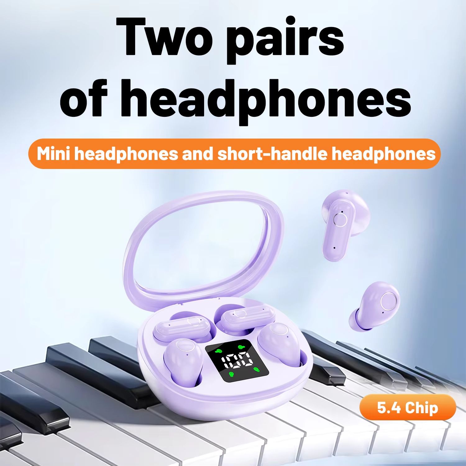 2025 New Dual wireless earphones Wireless Bluetooth Earphones Headphones HiFi Sound Low Latency Noise Reduction Earbuds for IPho