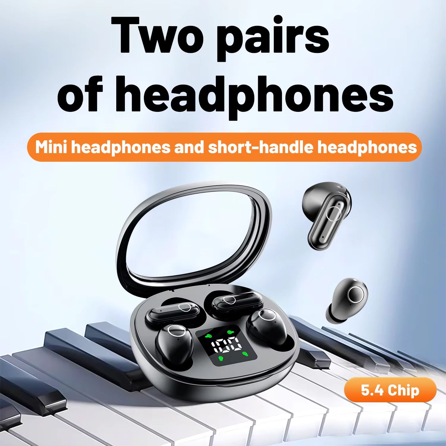 2025 New Dual wireless earphones Wireless Bluetooth Earphones Headphones HiFi Sound Low Latency Noise Reduction Earbuds for IPho