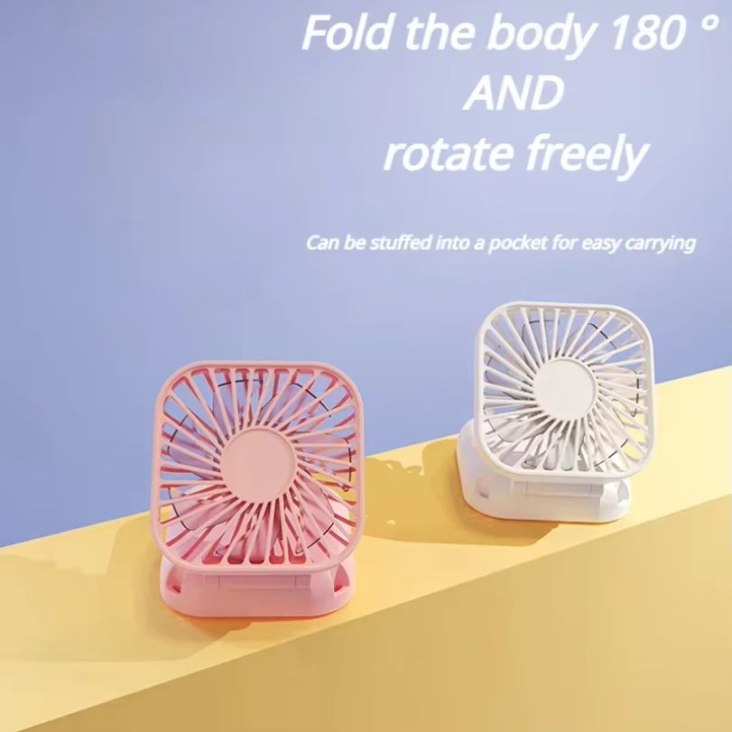 Mini Hanging Neck Fans Portable Folding USB Fans Mute Power Bank Portable Handheld Desktop Multi Function