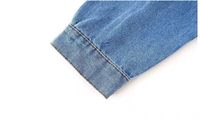 Midodo Kids Girls' Denim Coats 2025 New Children's CauseTop Student Blue Coat Butterfly Jacket Long Sleeved Girls Clothes 2-13 Years  25001