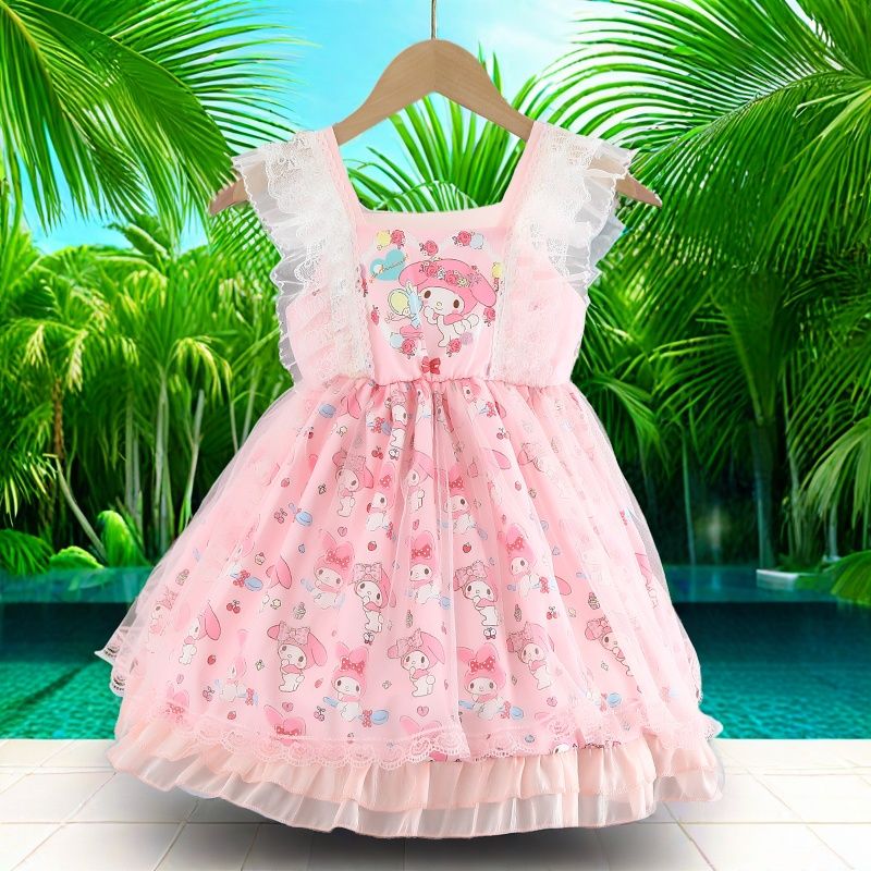 Midodo Kids Girls Lolita Princess Dress Fashion Trendy Cute Kids Dress Baby Fluffy  Dress Girls Clothes For 2-10 Years  260011
