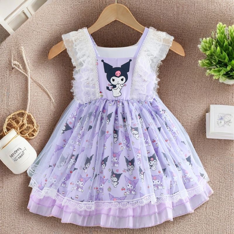 Midodo Kids Girls Lolita Princess Dress Fashion Trendy Cute Kids Dress Baby Fluffy  Dress Girls Clothes For 2-10 Years  260011