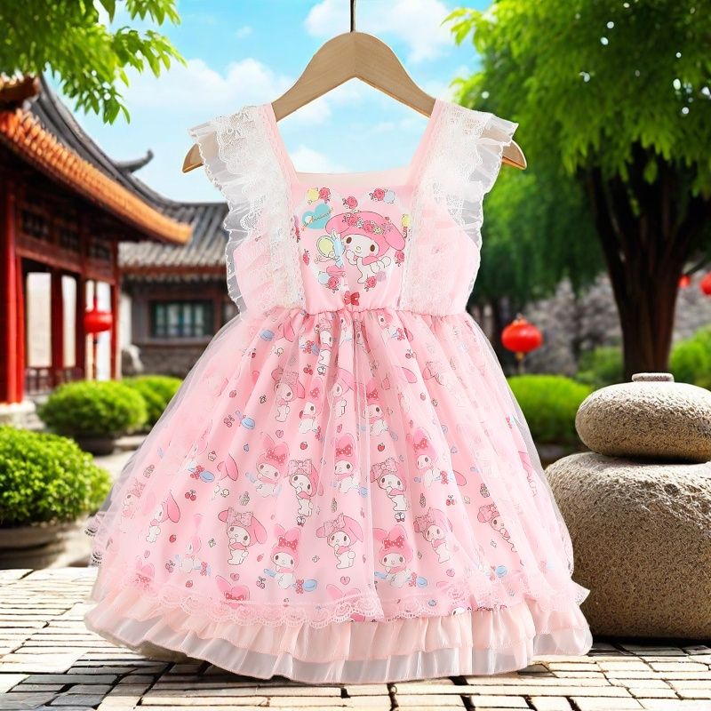 Midodo Kids Girls Lolita Princess Dress Fashion Trendy Cute Kids Dress Baby Fluffy  Dress Girls Clothes For 2-10 Years  260011