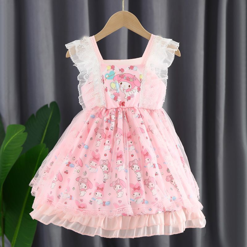Midodo Kids Girls Lolita Princess Dress Fashion Trendy Cute Kids Dress Baby Fluffy  Dress Girls Clothes For 2-10 Years  260011