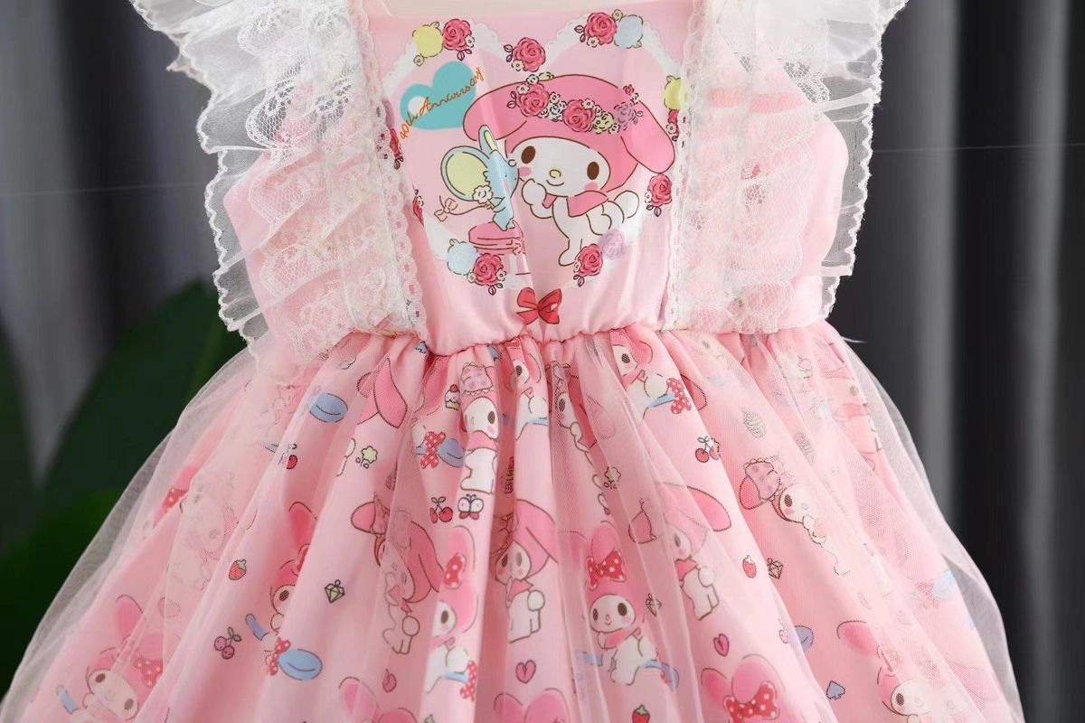 Midodo Kids Girls Lolita Princess Dress Fashion Trendy Cute Kids Dress Baby Fluffy  Dress Girls Clothes For 2-10 Years  260011