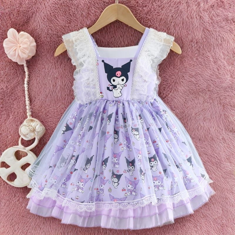 Midodo Kids Girls Lolita Princess Dress Fashion Trendy Cute Kids Dress Baby Fluffy  Dress Girls Clothes For 2-10 Years  260011