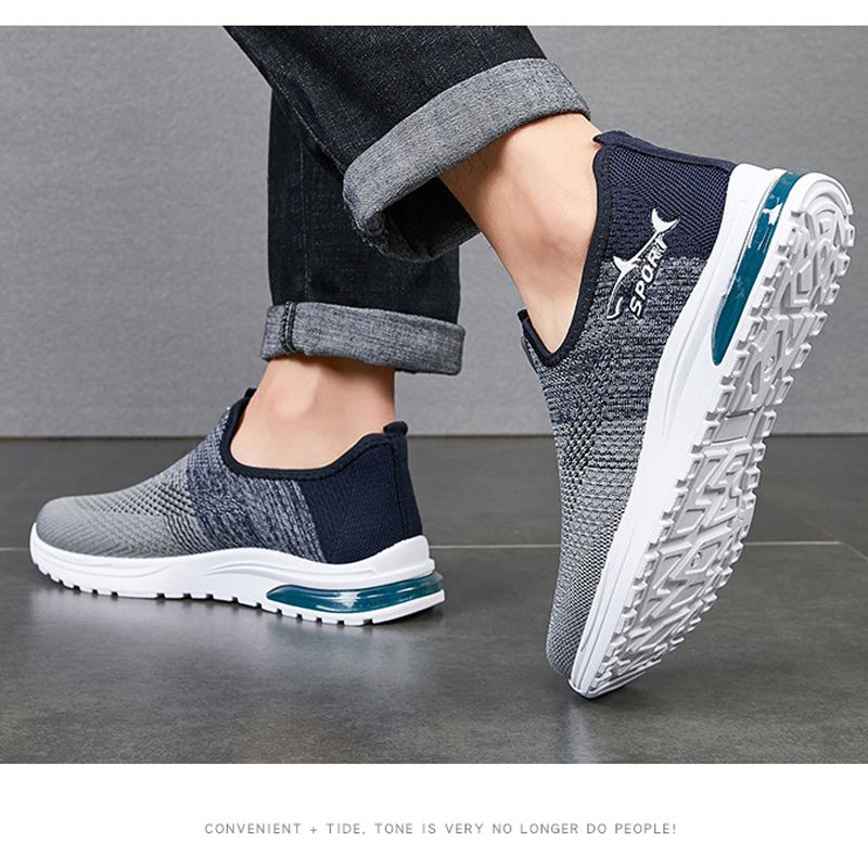 Men's shoes Boy's slip-ons sports shoes mesh sneakers casual shoes flying wove athletic shoes Daddy's driving shoes Student's running shoes