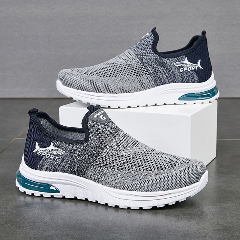 Men's shoes Boy's slip-ons sports shoes mesh sneakers casual shoes flying wove athletic shoes Daddy's driving shoes Student's running shoes