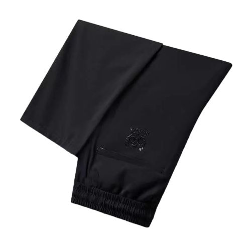 2PC black+grey Men's clothes thin ice silk clothing students pants boys loose sweatpants unisex trousers Dad long casual pants sports pants