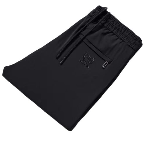 2PC black+grey Men's clothes thin ice silk clothing students pants boys loose sweatpants unisex trousers Dad long casual pants sports pants