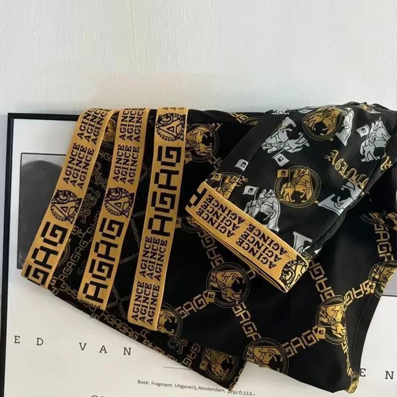 4PC size L-4XL men's clothing （no box）underwear Ice silk boxers breathable boxer briefs boys' shorts comfortable men's shorts clothes