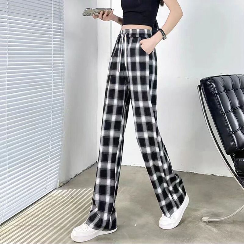 Women's summer clothes thin pants students clothing girls loose straight leg sweatpants trousers ladise long casual sports pants