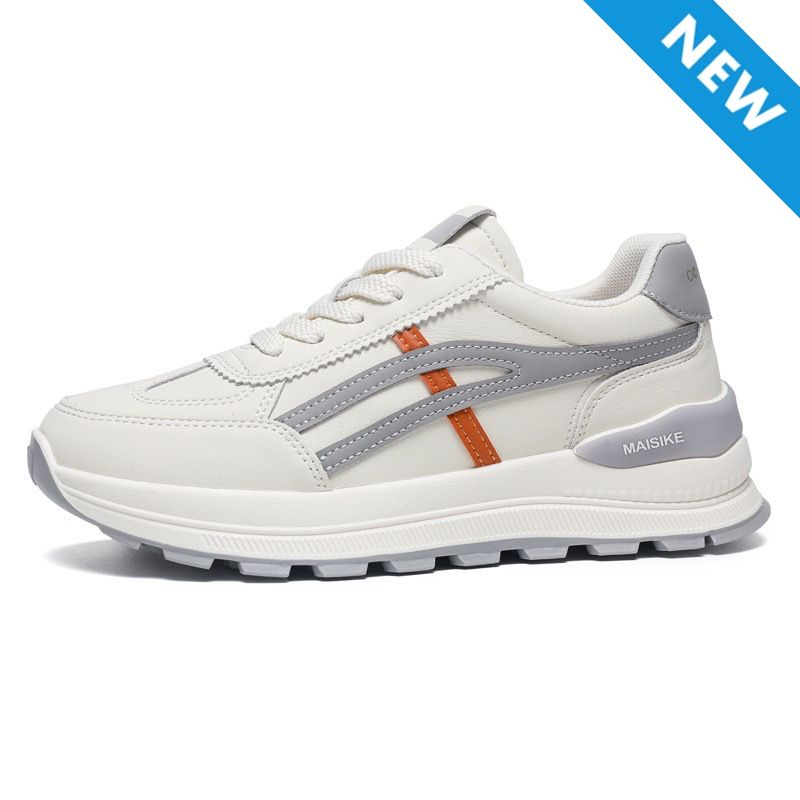 Baldur size 38-41 students white shoes women's PU artificial leather flat shoes ladies casual sports shoes running shoes girls athletic shoes