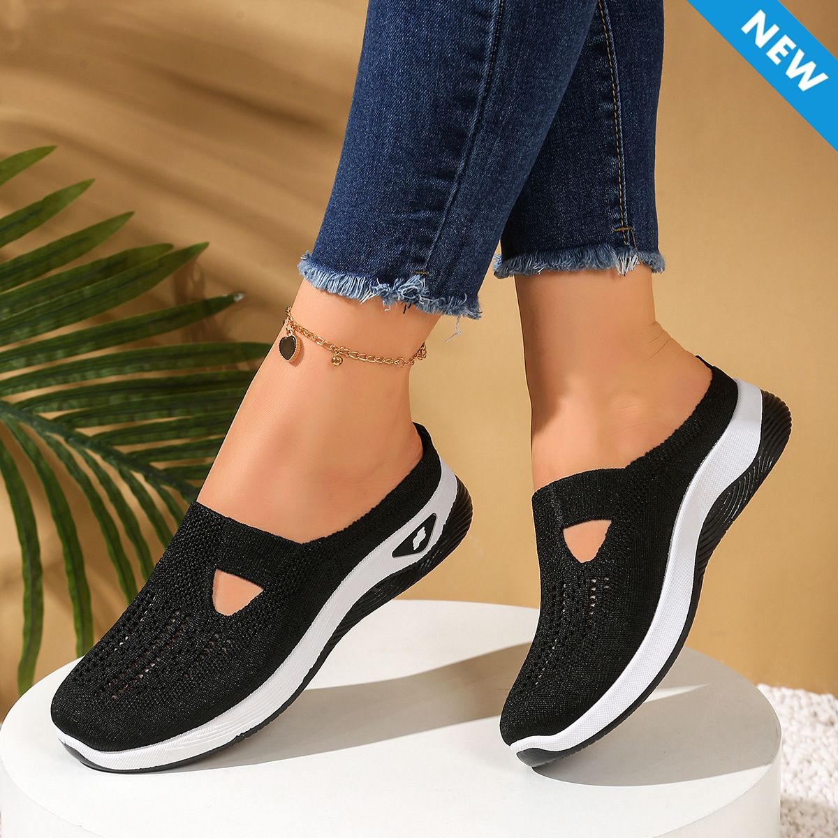 Baldur Size 38-42 Women's sandals black running shoes ladies' casual shoes girls' athletic mesh gym shoes sneaker students Yoga shoes driving slipper shoes