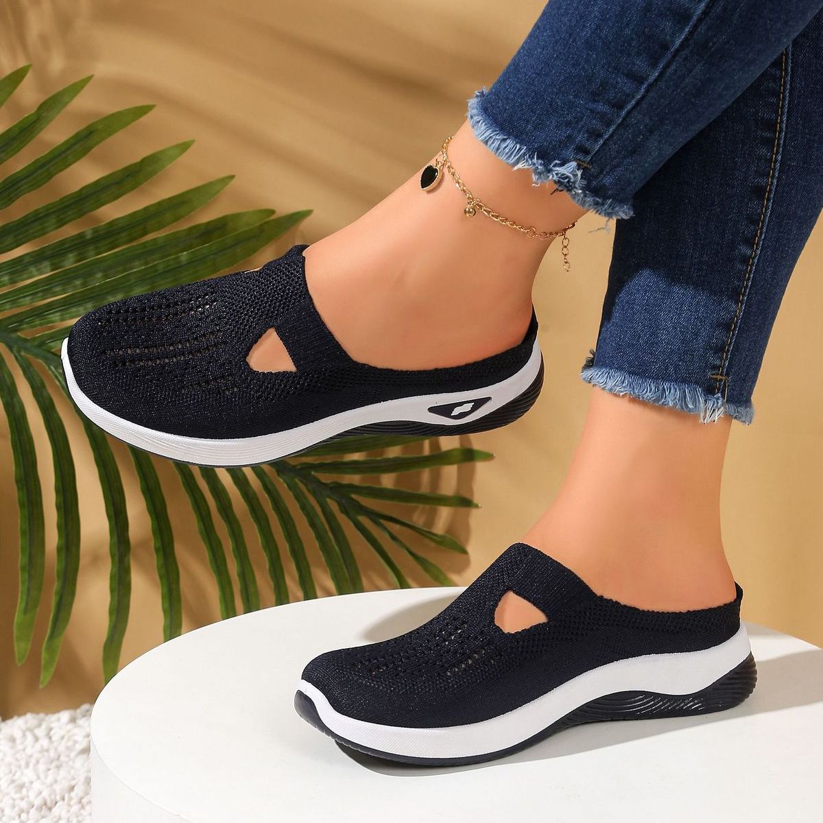 Baldur Size 38-42 Women's sandals black running shoes ladies' casual shoes girls' athletic mesh gym shoes sneaker students Yoga shoes driving slipper shoes