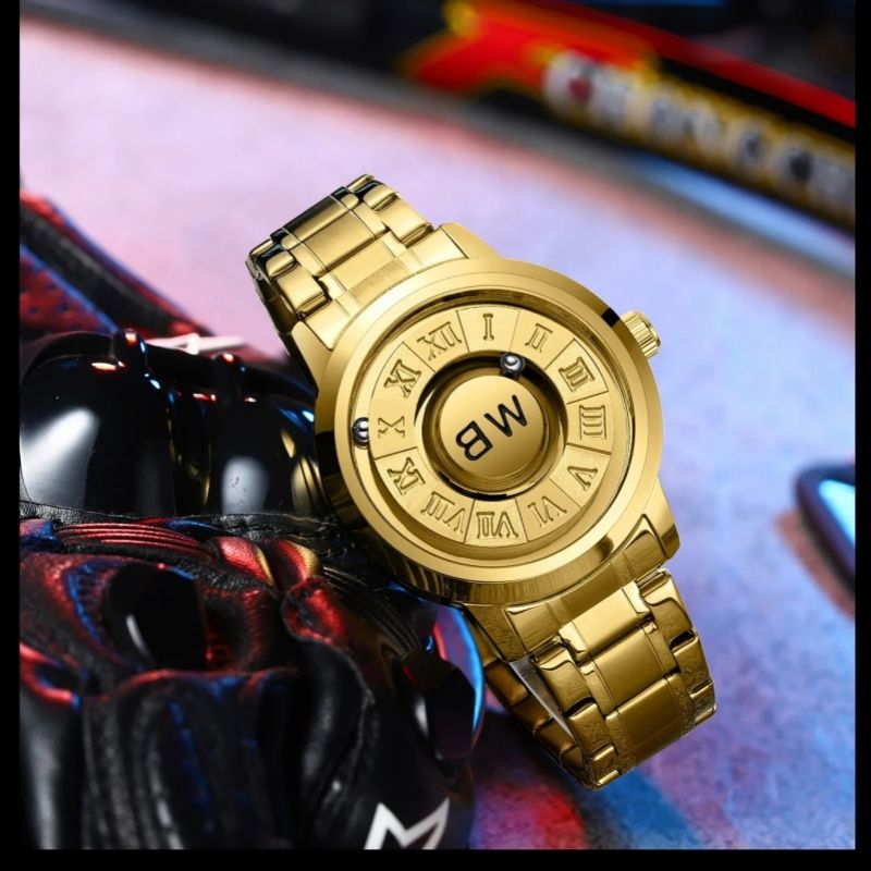 Creative Design Unique Men Wrist Watches 2025 Top Brand Luxury Stainless Steel Band Men Quartz Wristwatches