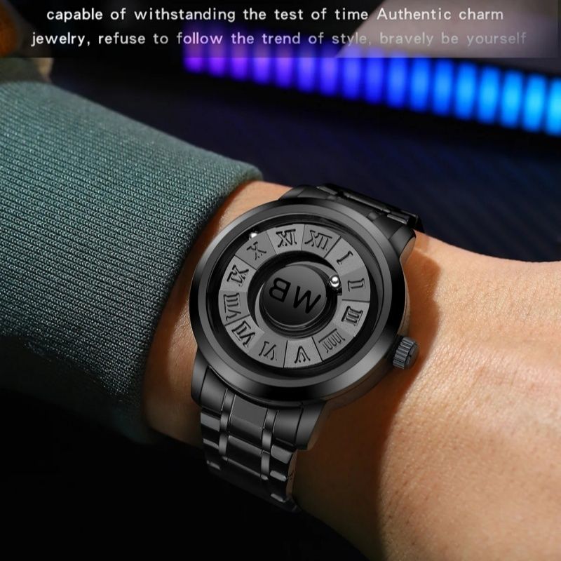 Creative Design Unique Men Wrist Watches 2025 Top Brand Luxury Stainless Steel Band Men Quartz Wristwatches