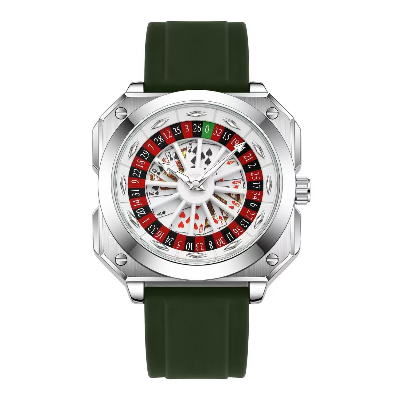 New Fashion Trend Men's Watch, Creative Leather Strap, Luminous, Waterproof, Stylish And Luxurious Rotating Wristband, Business Watch For Men, Rotatable Quartz Watch