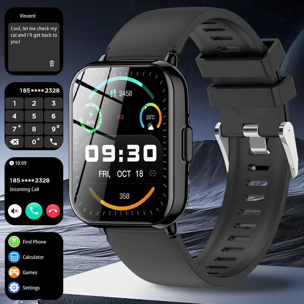 Best - Selling Z169 Smart Watch, True Heart Rate, Blood Oxygen, Oil - Spraying, Brightening UV, Men's And Women's Health Monitoring Sports Watch