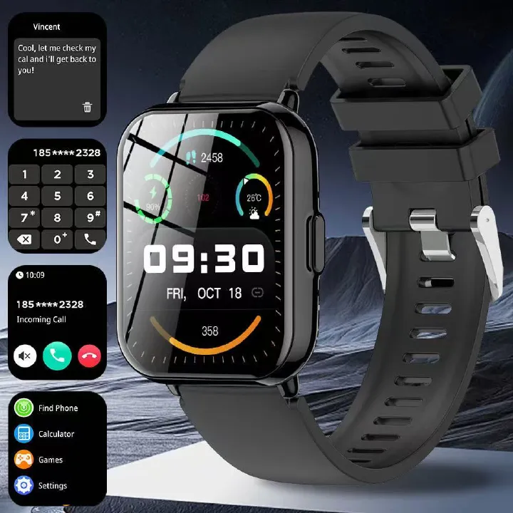 Best - Selling Z169 Smart Watch, True Heart Rate, Blood Oxygen, Oil - Spraying, Brightening UV, Men's And Women's Health Monitoring Sports Watch