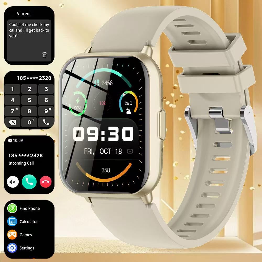 Best - Selling Z169 Smart Watch, True Heart Rate, Blood Oxygen, Oil - Spraying, Brightening UV, Men's And Women's Health Monitoring Sports Watch
