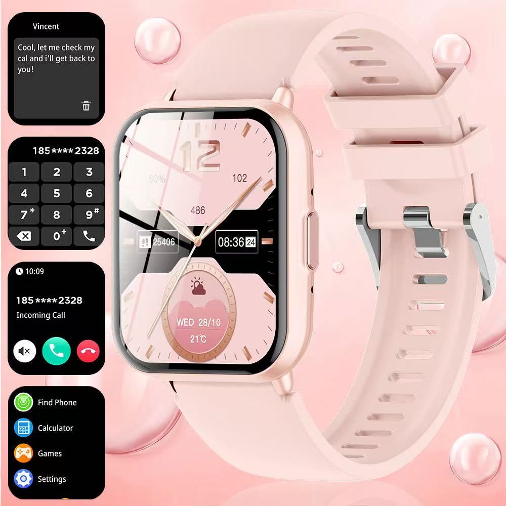 Best - Selling Z169 Smart Watch, True Heart Rate, Blood Oxygen, Oil - Spraying, Brightening UV, Men's And Women's Health Monitoring Sports Watch