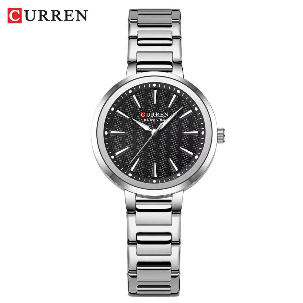 CURREN 9109 Women's Small-Dial Watch, Waterproof, Scratch-Resistant, High-Hardness Glass, Simple Casual Quartz Watch with First-Class Quality and Service.