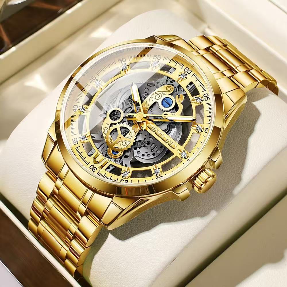 New Binbang Authentic Men's Quartz Watch, Business Luxury Trendy Wristwatch, TikTok Best - Seller, Non - Mechanical Watch with Luminous Function