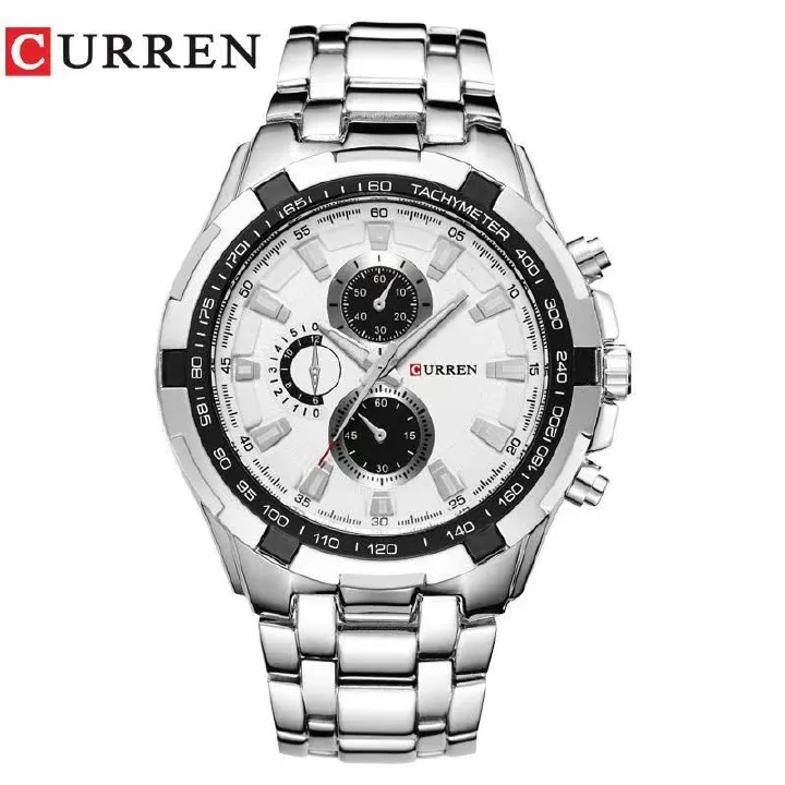 CURREN/Karui'en 8023 Fashion Large Dial Casual Business Watch Men's Quartz Waterproof Wristwatch