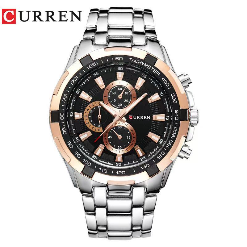 CURREN/Karui'en 8023 Fashion Large Dial Casual Business Watch Men's Quartz Waterproof Wristwatch