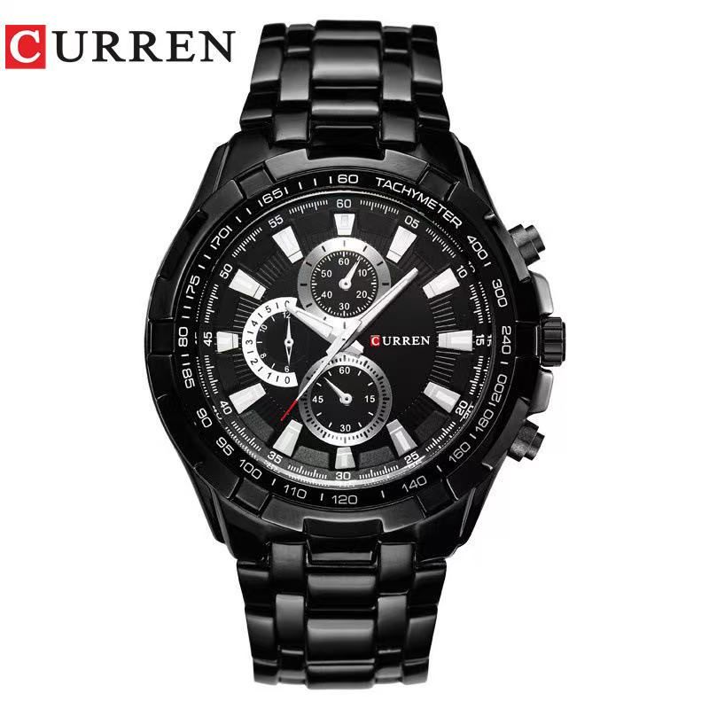 CURREN/Karui'en 8023 Fashion Large Dial Casual Business Watch Men's Quartz Waterproof Wristwatch