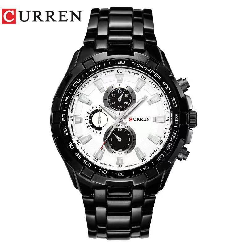 CURREN/Karui'en 8023 Fashion Large Dial Casual Business Watch Men's Quartz Waterproof Wristwatch