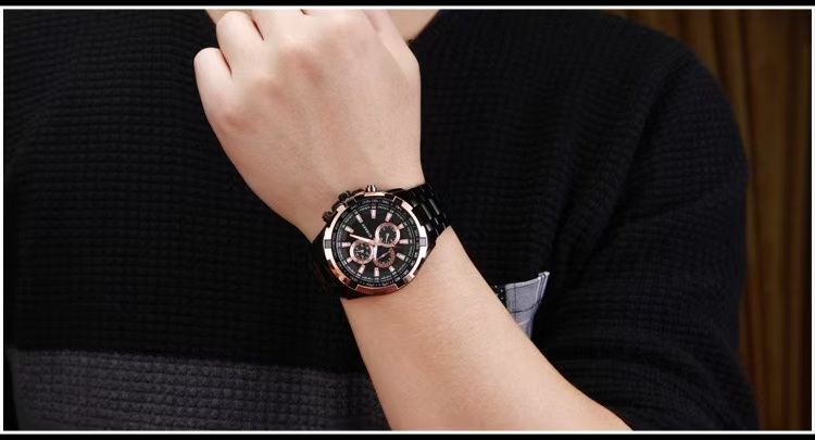 CURREN/Karui'en 8023 Fashion Large Dial Casual Business Watch Men's Quartz Waterproof Wristwatch