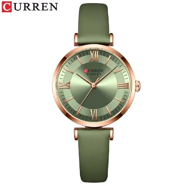 CURREN/KARUIN 9079 Ladies' Small Dial Leather Strap Watch Roman Numerals Waterproof Ultra-Thin Women's Watch Authentic Product