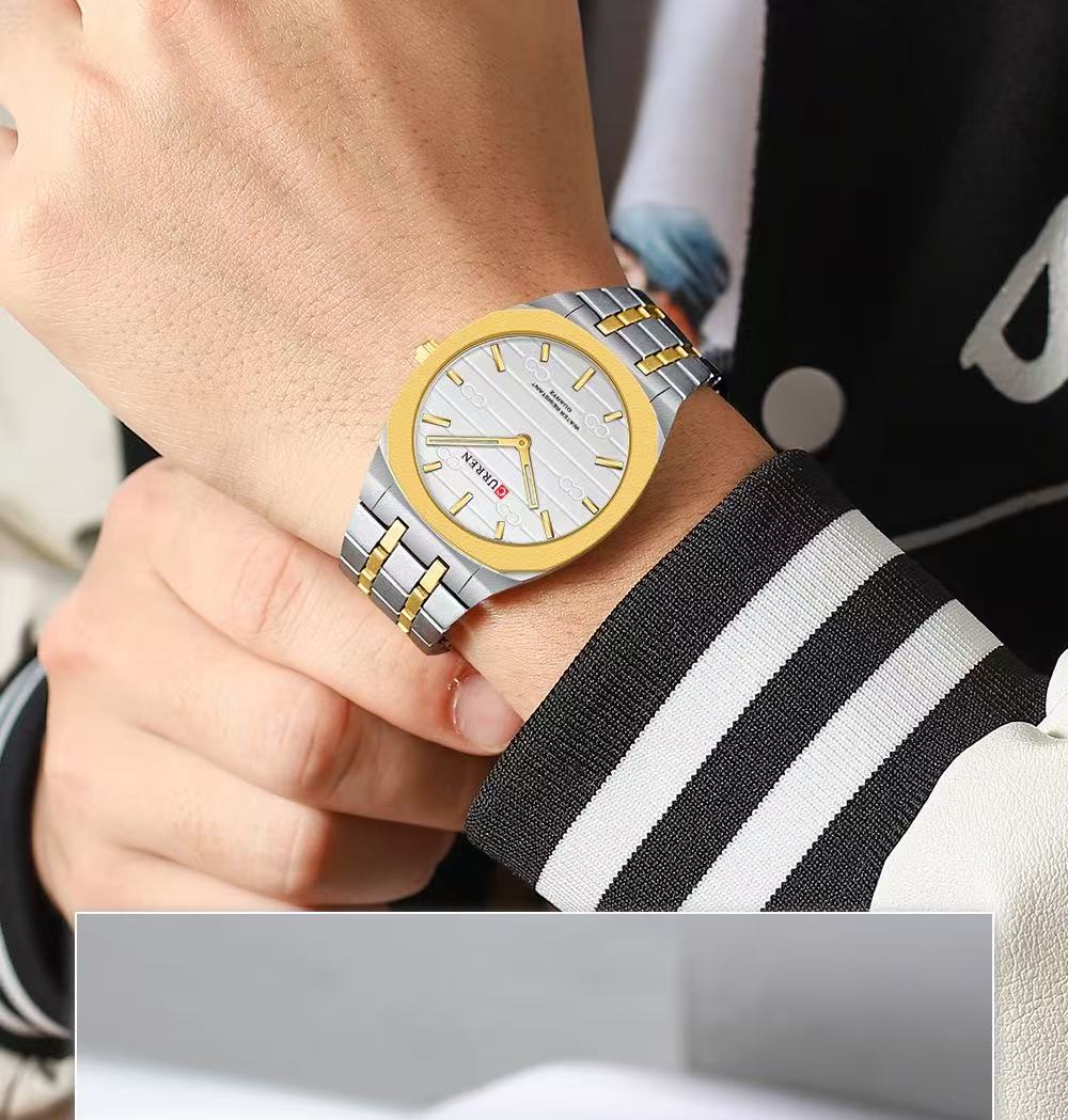 CURREN/Karui 8444 Ultra - Thin Waterproof Square Watch, Business Personality Wristwatch, Men's Watch, Women's Watch