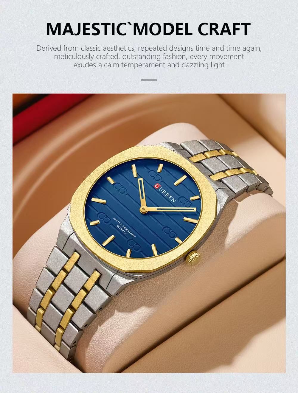CURREN/Karui 8444 Ultra - Thin Waterproof Square Watch, Business Personality Wristwatch, Men's Watch, Women's Watch