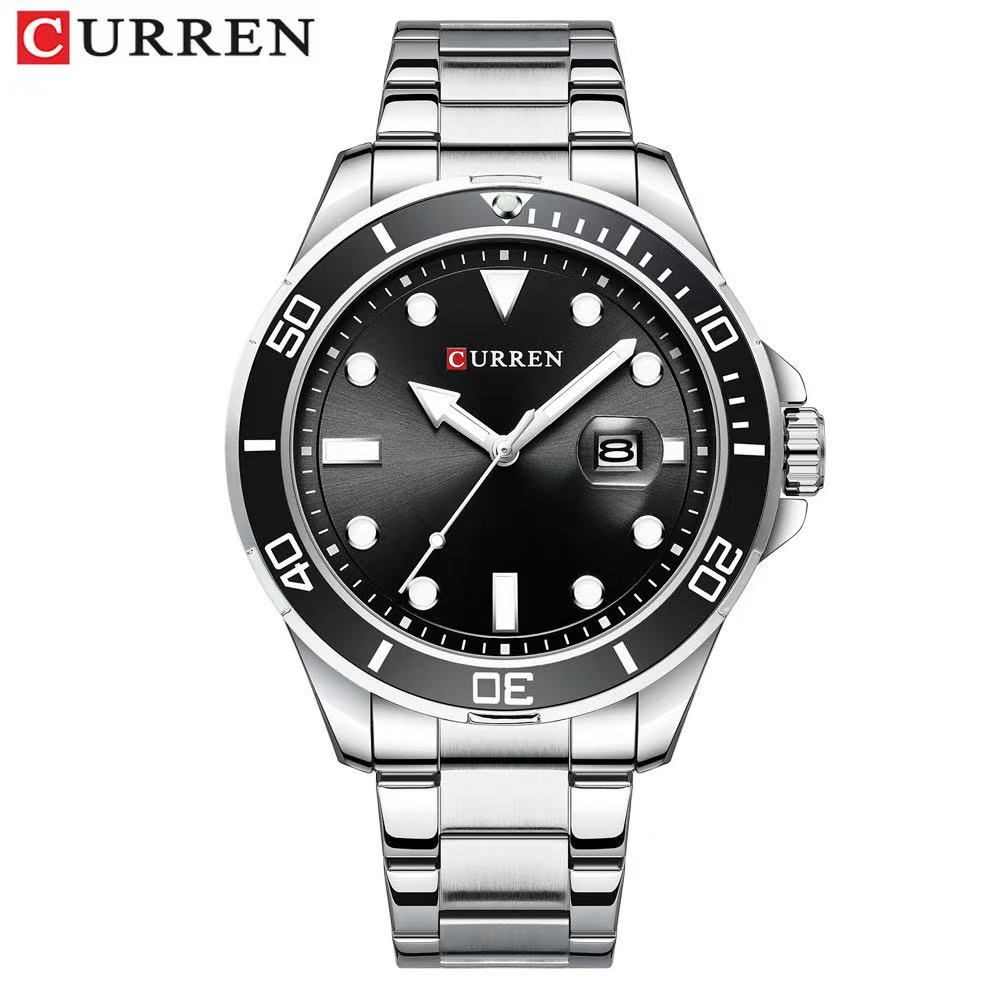CURREN/KARUIN 8388 Men's Large Dial Calendar Watch Business Steel Strap Waterproof Casual Men's Watch, First-Class Quality