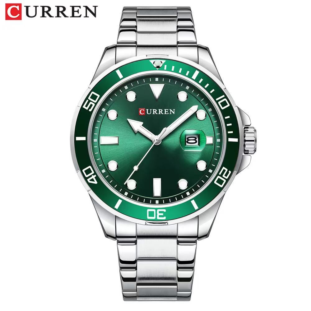 CURREN/KARUIN 8388 Men's Large Dial Calendar Watch Business Steel Strap Waterproof Casual Men's Watch, First-Class Quality