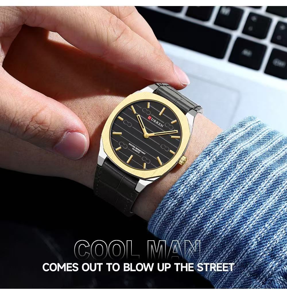 CURREN/KARUIN 8480 Large - Dial Men's And Women's Quartz Waterproof Ultra - thin Watch Fashion Watch, New Release in June 2025
