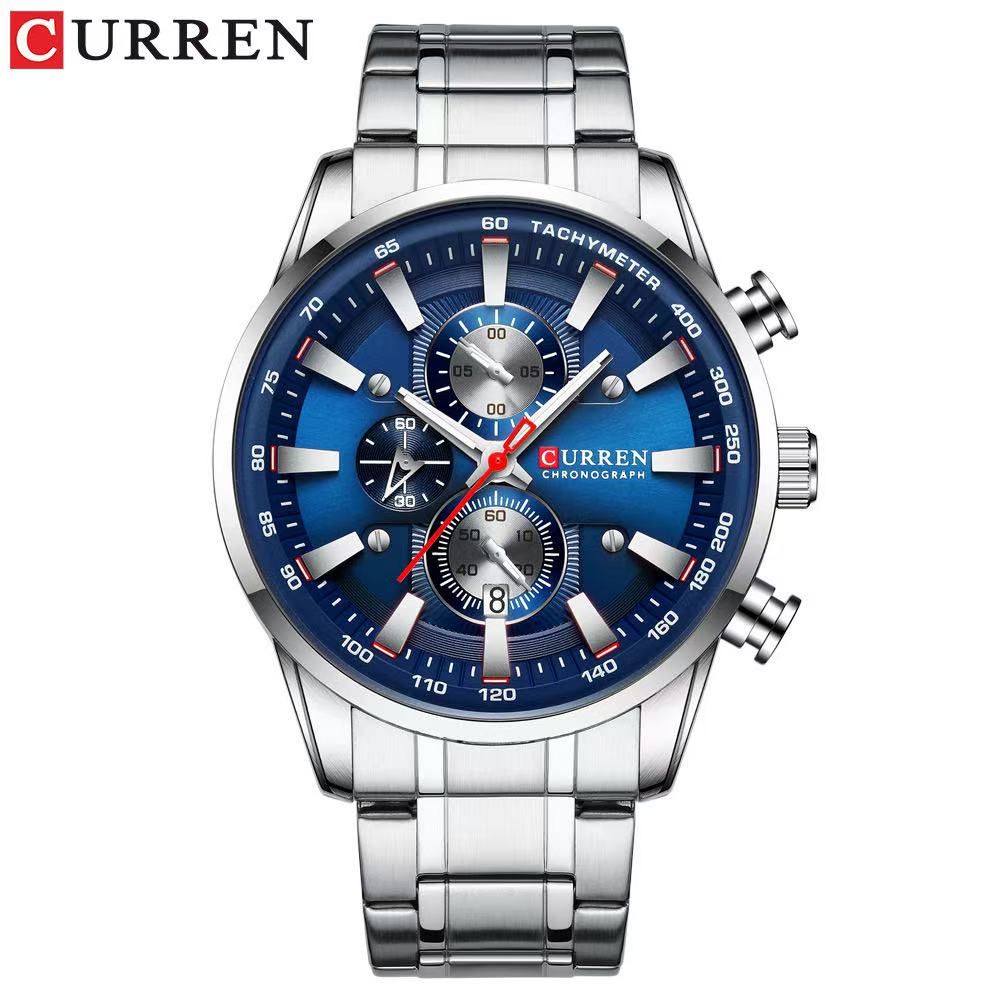 CURREN/Karuien 8351 Men's Six - Hand Multi - Functional Quartz Watch, Waterproof Round Calendar Wristwatch, First - Class Quality, First - Class Service