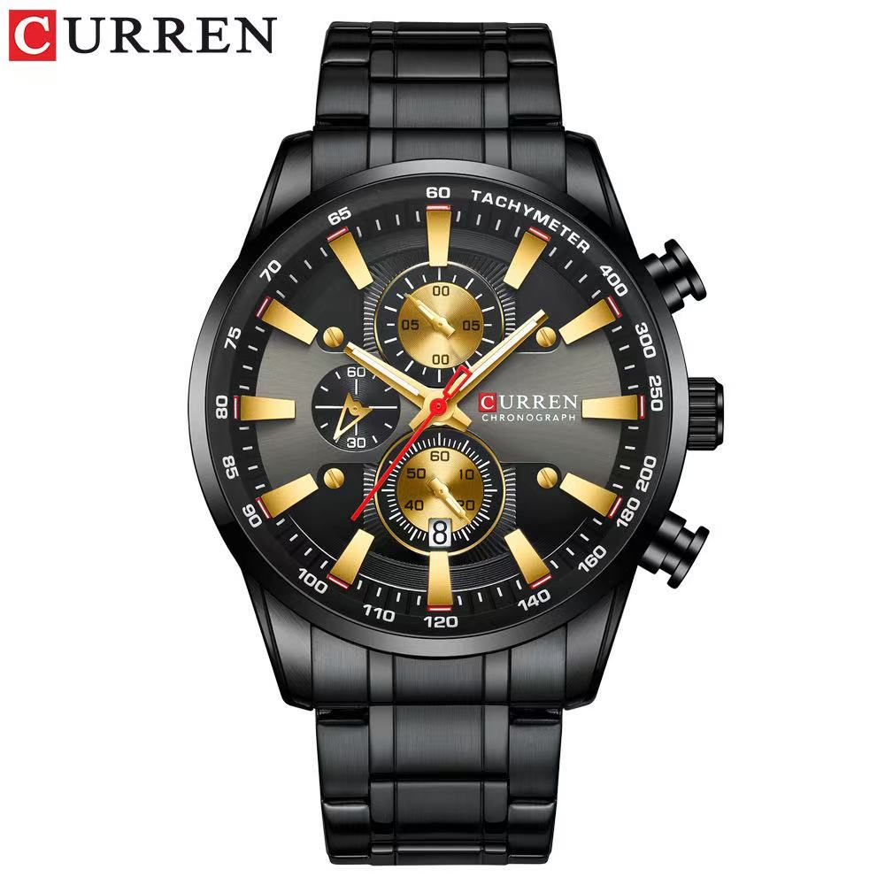 CURREN/Karuien 8351 Men's Six - Hand Multi - Functional Quartz Watch, Waterproof Round Calendar Wristwatch, First - Class Quality, First - Class Service